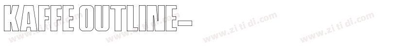 Kaffe Outline字体转换
